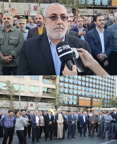 رییس سازمان حج و زیارت در حاشیه حضور در اجتماع مردم تهران